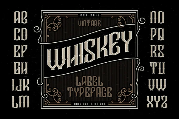Whiskey-Etikett — Stockvektor
