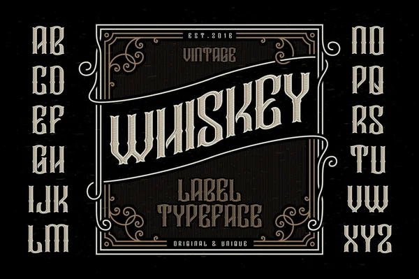 Vintage whisky címke — Stock Vector