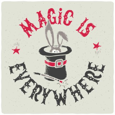 Sevimli tavşan Sihirbazı silindir