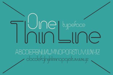 minimalist modern yazı tipi