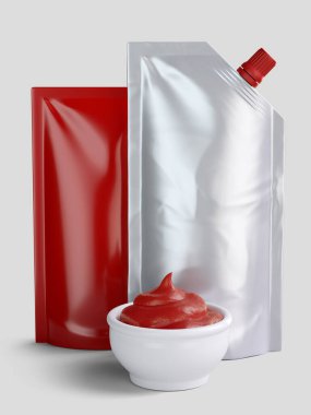 3 boyutlu ketçap sosu paketleme modeli