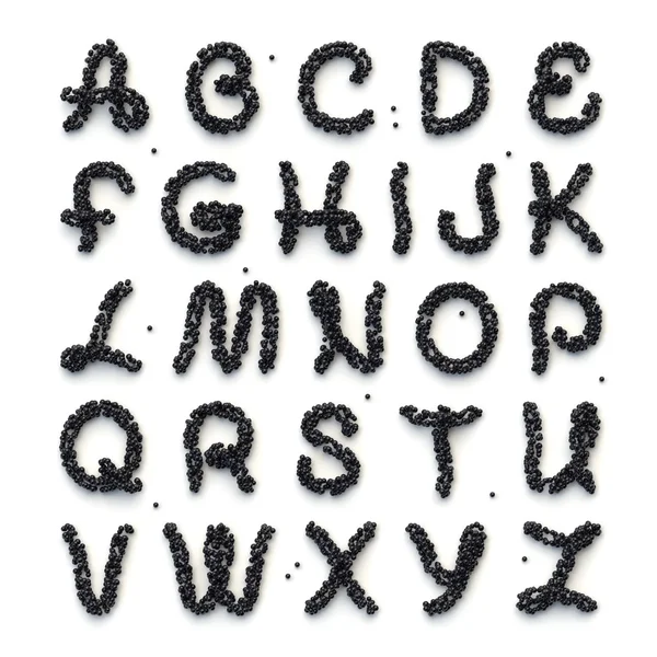 Alfabeto completo de letras — Fotografia de Stock