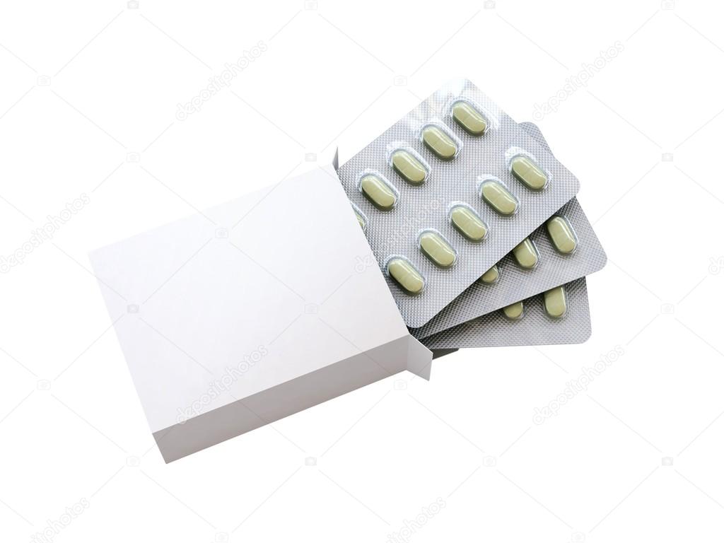 Open box with pills