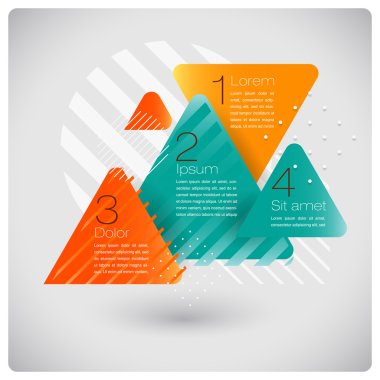 Modern bilgi grafik seçenekleri küme