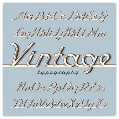 Grafik mürekkep vintage yazı tipi