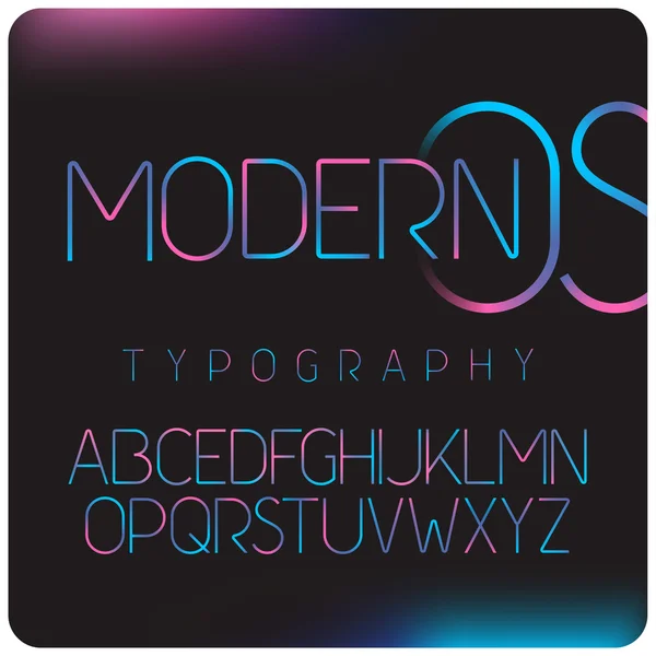 现代颜色字体 — 图库矢量图片