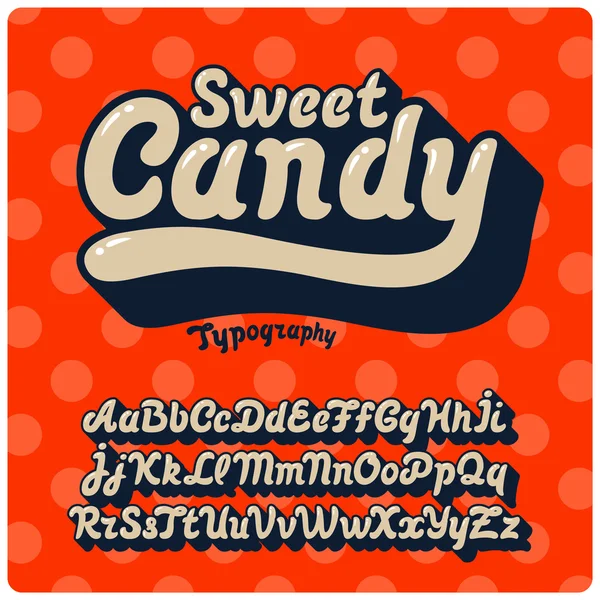 Sweet Candy fuente — Vector de stock