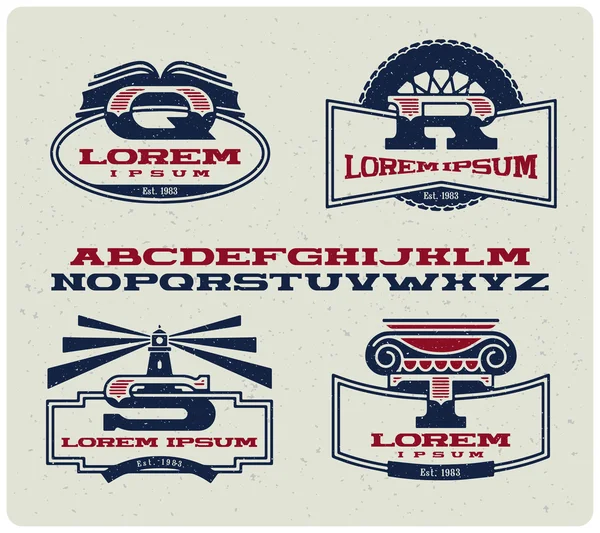 Vintage retro badges — Stockvector