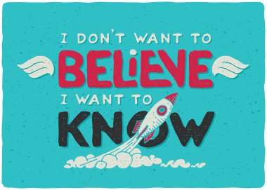 Motivational print for T-shirt