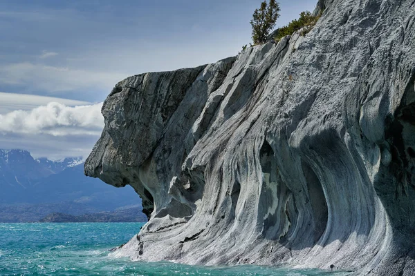 Cuevas Marbel Lago General Carrera Lago Buenos Aires Encuentra Ubicada — Foto de Stock