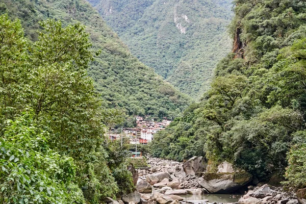 Machupicchu Oder Machupicchu Pueblo Auch Aguas Calientes Genannt Ist Ein — Stockfoto