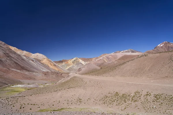 Asciutto Arida Desolazione Nelle Alte Andine Montagne Passo Agua Negra — Foto Stock