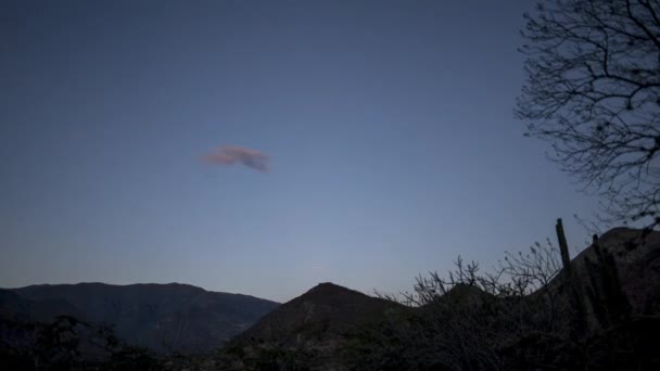 Santo Graal Giorno Alla Notte Lasso Tempo Con Cielo Stellato — Video Stock