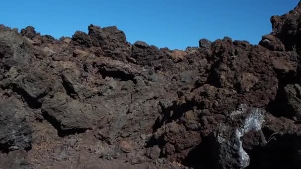 Teide Είναι Ένα Ηφαίστειο Και Υψηλότερη Κορυφή Στο Νησί Τενερίφη — Αρχείο Βίντεο