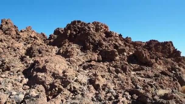 Teide Είναι Ένα Ηφαίστειο Και Υψηλότερη Κορυφή Στο Νησί Τενερίφη — Αρχείο Βίντεο