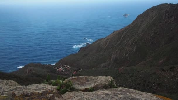 Senderismo Por Hermoso Paisaje Tenerife Islas Canarias España — Vídeos de Stock