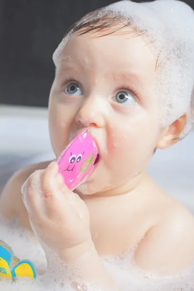 Time for baby's bath — Stock Photo, Image