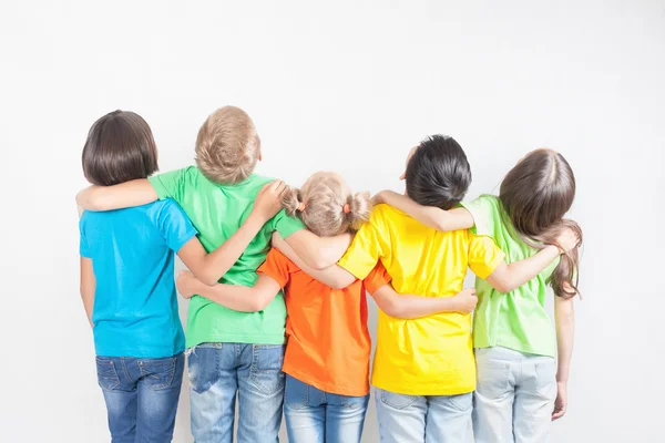 Group of multiracial funny children — Stock Photo, Image