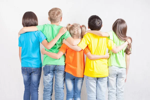 Group of multiracial funny children — Stock Photo, Image