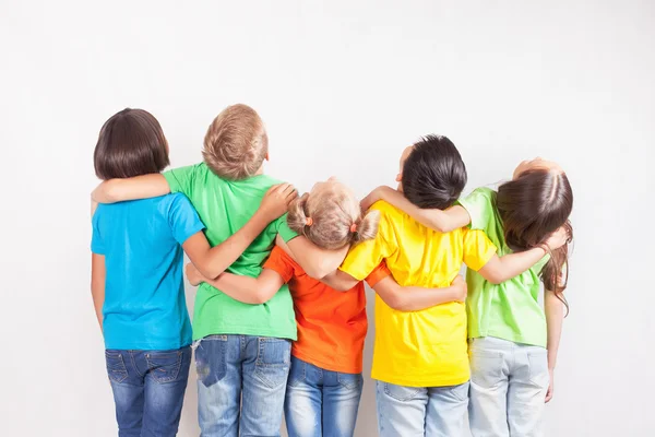 Group of multiracial funny children — Stock Photo, Image