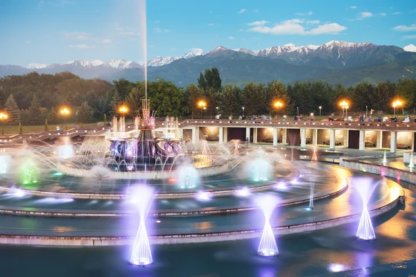 Fuente en Almaty, Kazajstán — Foto de Stock