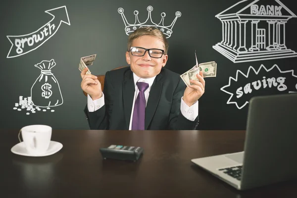 Conceptual image King of Banks. — Stock Photo, Image