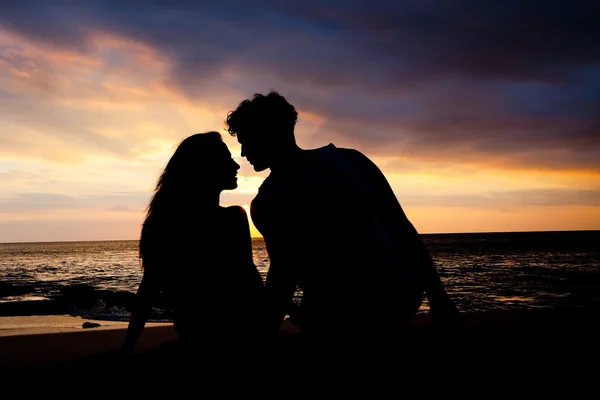 Primeiro encontro de um casal — Fotografia de Stock