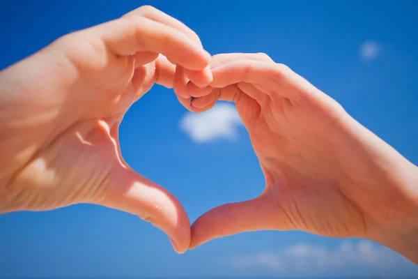 Love concept heart of hands Royalty Free Stock Images