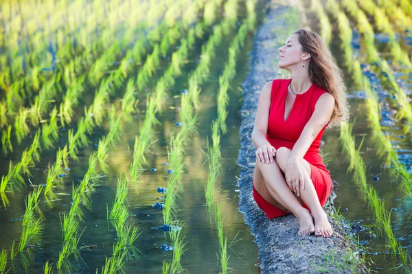 Mädchen reist in Asien — Stockfoto