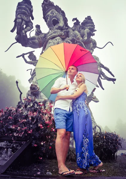 Casal viajando para a Ásia — Fotografia de Stock