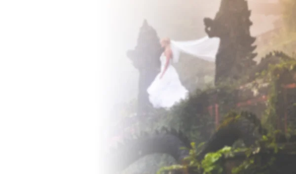 バリ島の妖精公園の花嫁 — ストック写真