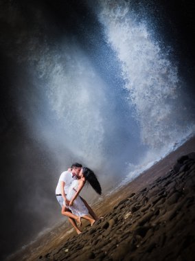 Çift gezi Bali eski fotoğraf