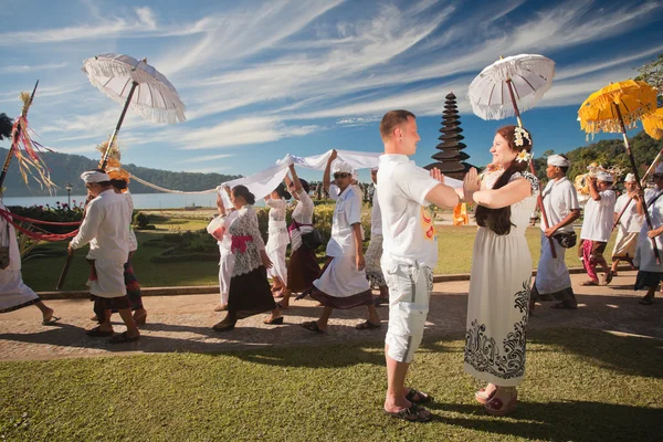 Традиции культуры на острове Бали — стоковое фото