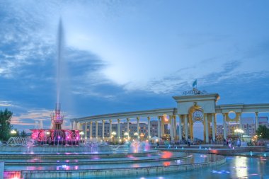 Fountain in National Park of Kazakhstan, Almaty
