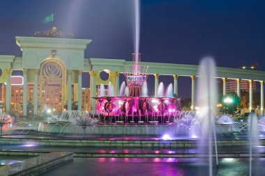 Fountain in National Park of Kazakhstan, Almaty