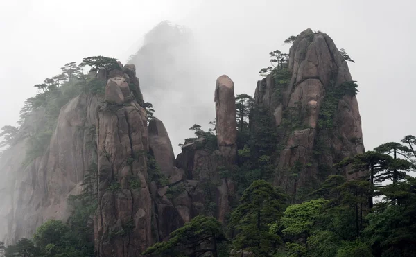 Huangshan (yellow mountain), foggy day, Huang Shan, China — Stock Photo, Image