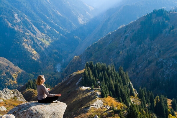 Yoga at summit