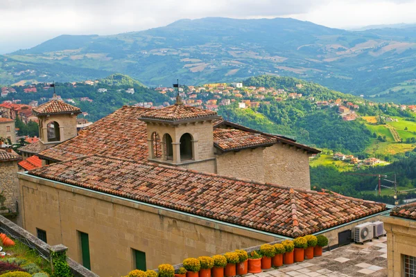 Vista superior do San Morino, Itália — Fotografia de Stock