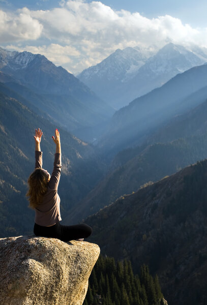 Yoga at summit