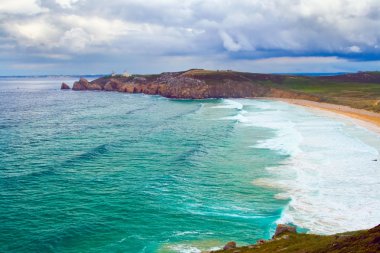 Fransa'da vahşi beach.