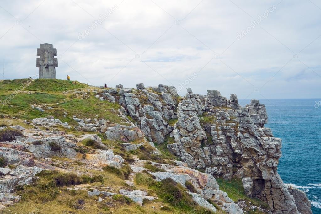 Famous Cape - pointe de Pen Hir, France.