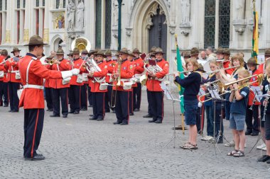Bruges'deki müzikal performans