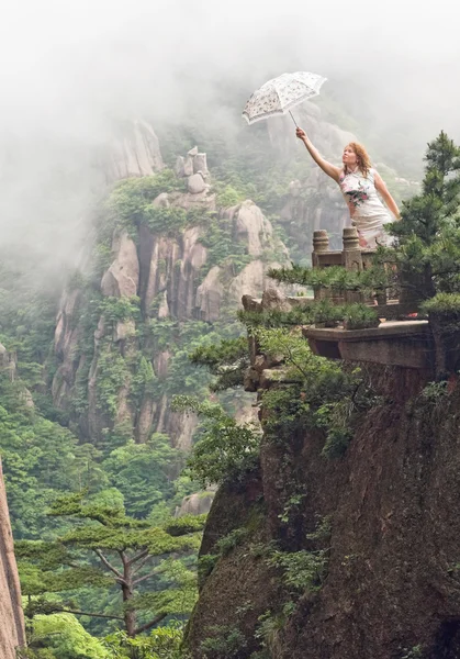 Κινεζικό βουνό Huangshan (κίτρινο βουνό). Κίνα, Ασία. — Φωτογραφία Αρχείου