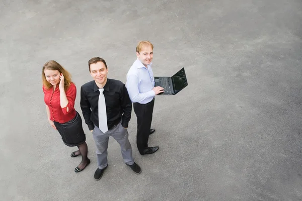 A business team on the street — Stock Photo, Image