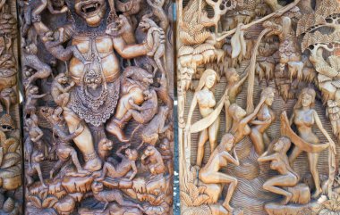 Bali mitolojisinin antik gravür