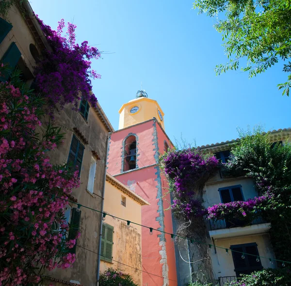 Clock Tower in St Tropez — Stock Photo, Image