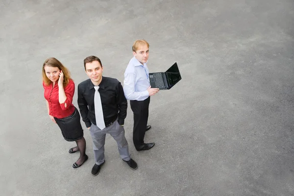 Un team di lavoro per strada — Foto Stock