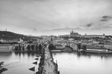 Prag'da günbatımı.