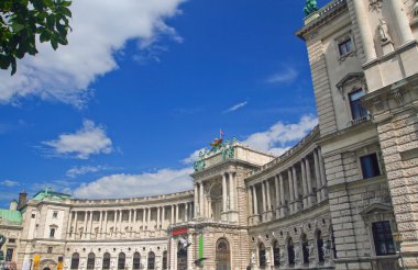 The angle of a historic building in Vienna.