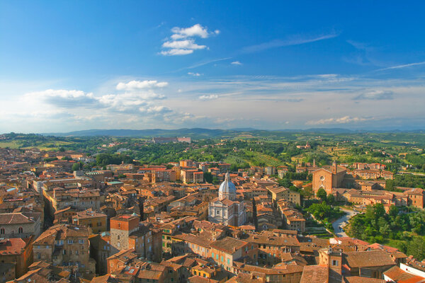 Top view of Siena.
